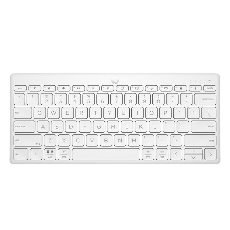 Teclado Compacto 350 Bluetooth para Múltiples Dispositivos Color Blanco