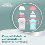 Set de Tazas Entrenadoras Advanced con Boquilla Suave Antiderrames Color Rosado y Morado 150 mL y 270 mL