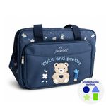 Pañalera Impermeable de Poliéster con Diseño de Oso Infantil - Presentación Surtida