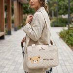 Pañalera Impermeable de Poliéster con Diseño de Oso Infantil - Presentación Surtida