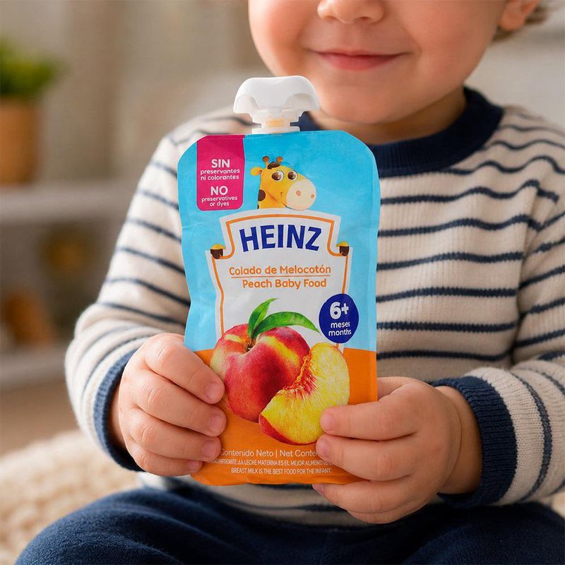 Compota de Melocotón Heinz Baby Food Pouch 105 g 6+ Meses