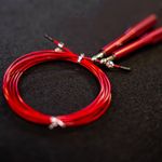 Cuerda de Salto de Aluminio para Alta Velocidad de 290 Cm Color Roja