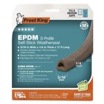 Cinta de Caucho EPDM Color Café de 5/16x1/4 plg y 17 Pies