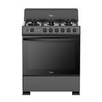 Estufa de Piso Midea Plus Chef con 6 Quemadores de 30 Pulgadas Color Negra