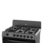 Estufa de Piso Midea Plus Chef con 6 Quemadores de 30 Pulgadas Color Negra