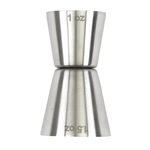 Medidor para Licor Doble Gourmet de Acero Inoxidable 1 oz y 1.5 oz