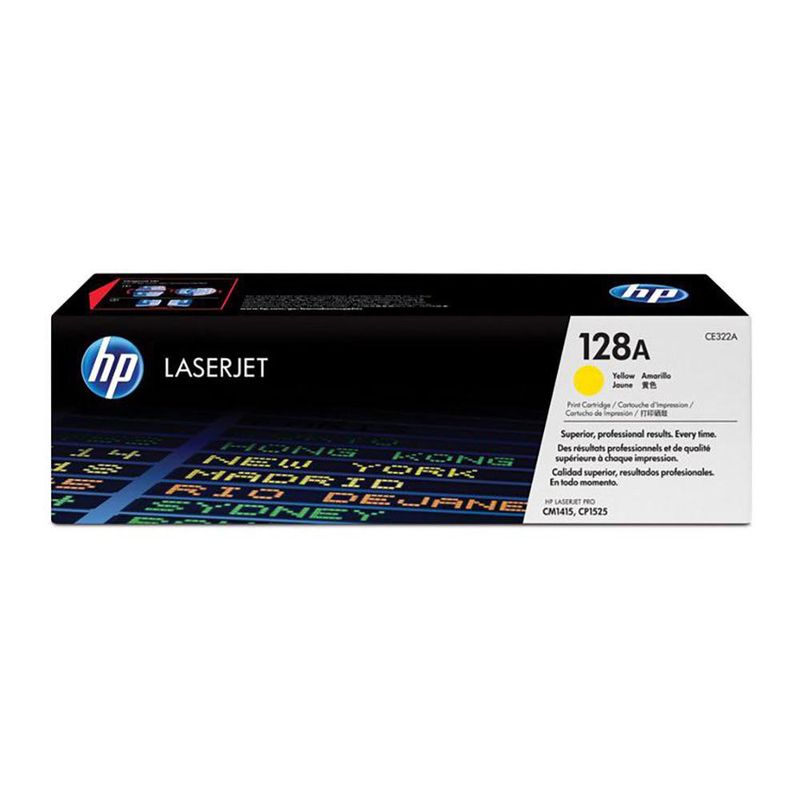 Cartucho de Tóner 128A Original para LaserJet Pro CM1415 y CP1525 Color Amarillo