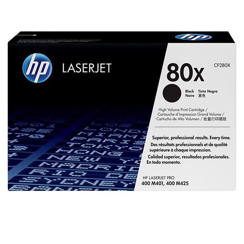 Cartucho de Tóner 80X Alto Rendimiento Original LaserJet Color Negro