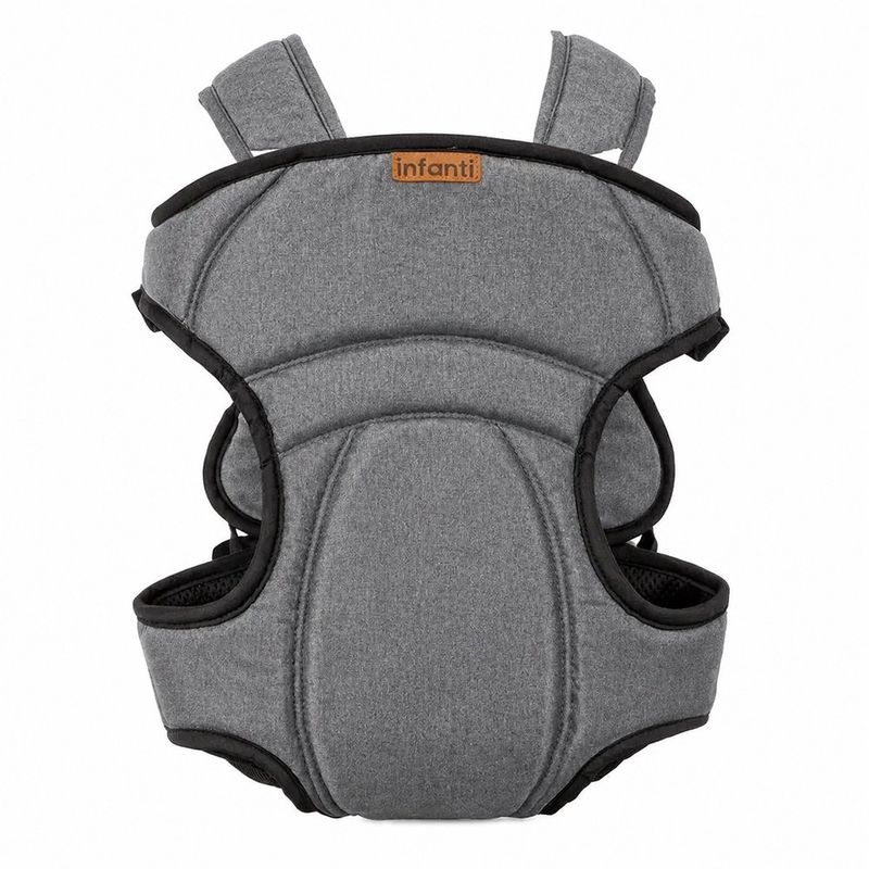 Portabebé I Love Travel Gris Acolchado Ajustable para Bebés de 0 a 10 Meses