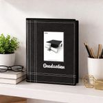 Álbum Mini Bordado de Graduación para 36 Fotos de 4 x 6 Plg Color Negro