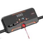 Caminadora Fit Fold 23T Plegable con Monitor LCD Color Negra con Detalles Naranja