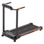 Caminadora Fit Fold 23T Plegable con Monitor LCD Color Negra con Detalles Naranja