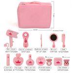 Set de Belleza Infantil Princesa con Accesorios y Bolso Color Rosado y Rojo