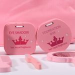 Set de Belleza Infantil Princesa con Accesorios y Bolso Color Rosado y Rojo