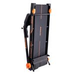Caminadora Fit Fold 460T Plegable con Monitor LCD Color Negra con Detalles Naranja