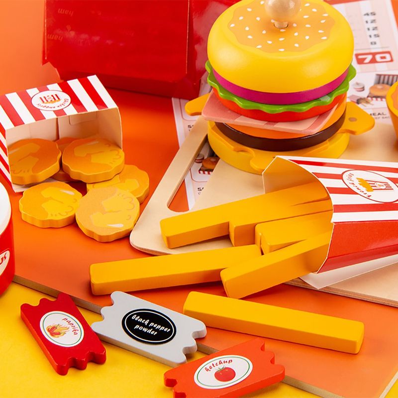 Set de Juego Menú de Hamburguesa para Niños Multicolor