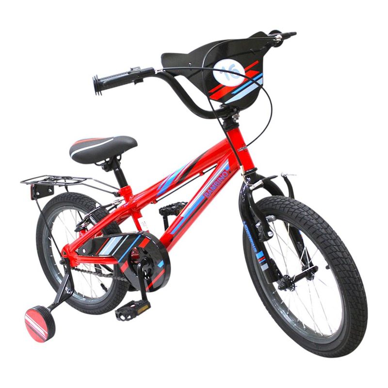 Bicicleta BMX 16 Bambino con Parrilla para Niño Colores Surtidos