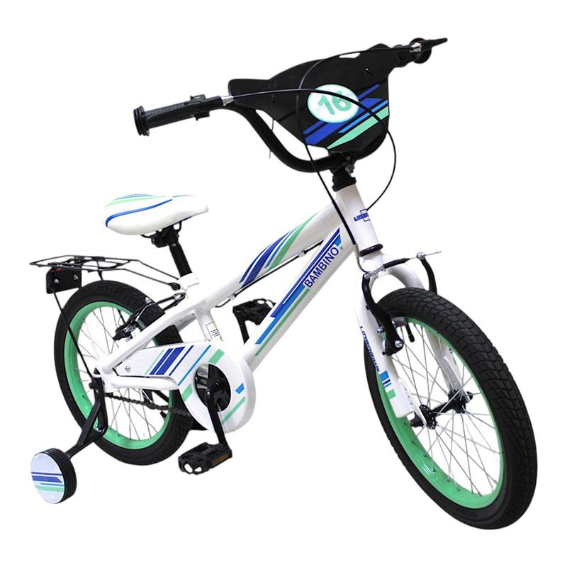 Bicicleta BMX 16 Bambino con Parrilla para Niño Colores Surtidos