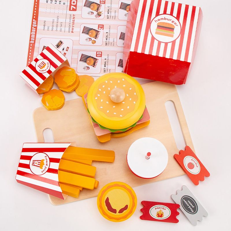 Set de Juego Menú de Hamburguesa para Niños Multicolor