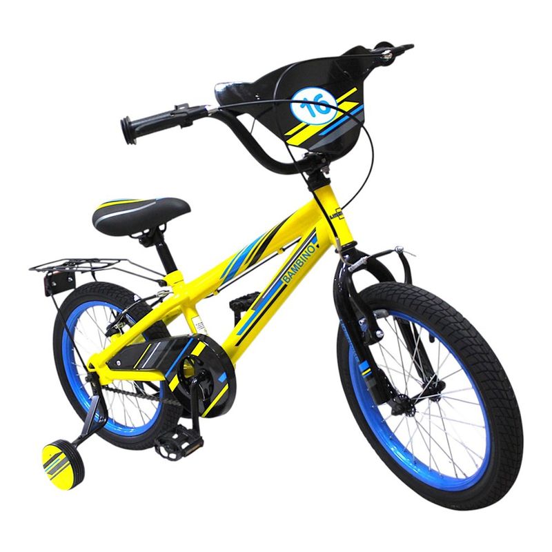 Bicicleta BMX 16 Bambino con Parrilla para Niño Colores Surtidos