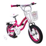Bicicleta Infantil 12 Starlight Girls con Canasta y Ruedas Entrenadoras para Niña Colores Surtidos