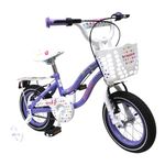 Bicicleta Infantil 12 Starlight Girls con Canasta y Ruedas Entrenadoras para Niña Colores Surtidos