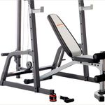 Estación de Gimnasio 150M Tipo Rack con Polea Color Gris