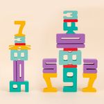 Bloques Numéricos Didácticos de Madera para Aprender Matemáticas