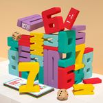 Bloques Numéricos Didácticos de Madera para Aprender Matemáticas