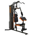 Estación de Gimnasio Multifunción 510M Color Negra con Detalles Naranja