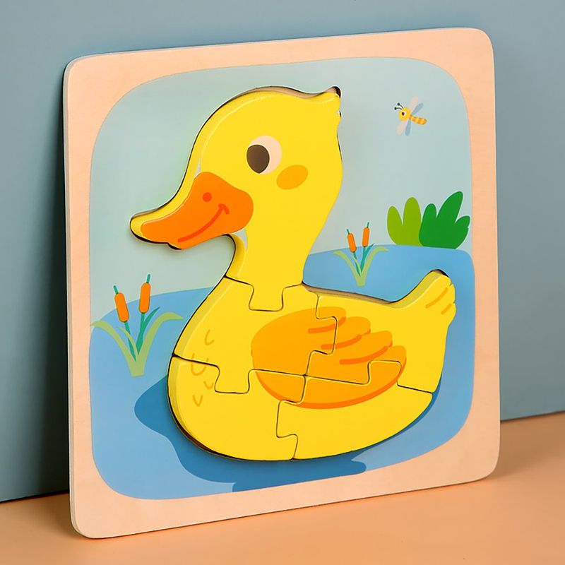 Rompecabezas 3D de Madera para Niños Diseños Surtidos