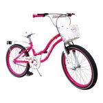 Bicicleta BMX 20 Starlight con Parrilla y Canasta para Niña Colores Surtidos