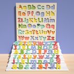 Alfabeto de Madera Didáctico Infantil con Letras Encajables