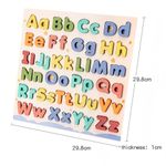 Alfabeto de Madera Didáctico Infantil con Letras Encajables
