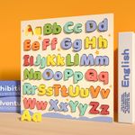 Alfabeto de Madera Didáctico Infantil con Letras Encajables