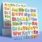 Alfabeto de Madera Didáctico Infantil con Letras Encajables