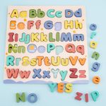 Alfabeto de Madera Didáctico Infantil con Letras Encajables