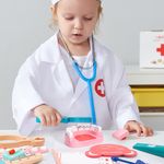 Set de Juego Doctor Infantil de Madera con Maletín y Accesorios Médicos