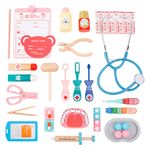 Set de Juego Doctor Infantil de Madera con Maletín y Accesorios Médicos