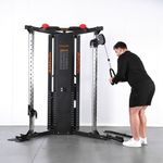 Maquina FTS Doble Polea 2200MS de 160 kg Color Negra con Detalles Naranja