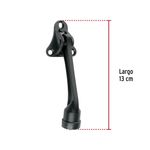 Tope para Puerta Metálico con Goma 13 cm Color Negro