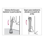 Tope para Puerta Metálico con Goma 13 cm Color Negro