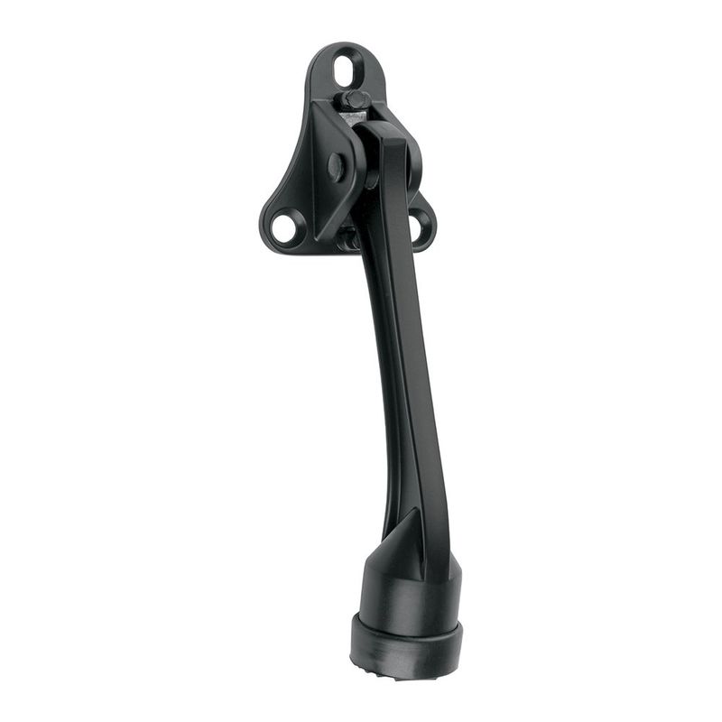 Tope para Puerta Metálico con Goma 13 cm Color Negro