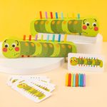 Juego Didáctico de Clasificación de Colores Oruga de Madera