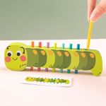 Juego Didáctico de Clasificación de Colores Oruga de Madera