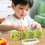 Juego Didáctico de Clasificación de Colores Oruga de Madera