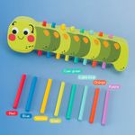 Juego Didáctico de Clasificación de Colores Oruga de Madera