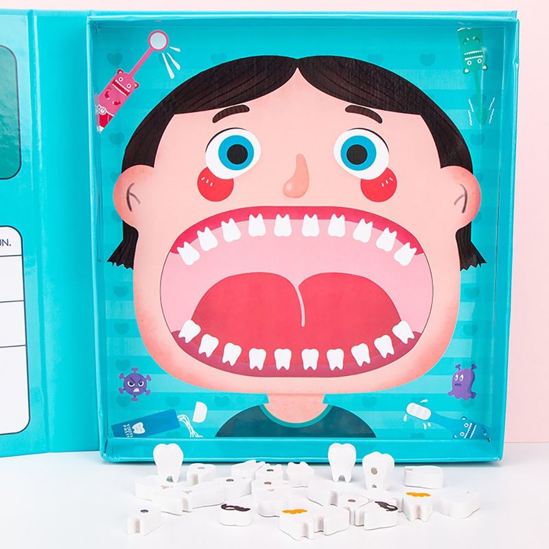 Set de Juego Didáctico de Dentista con Accesorios Color Azul