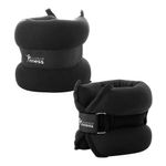 Pesas para Tobillos con Ajuste de Velcro de 4 Kg Color Negro