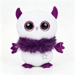 Peluche para Bebé Glowee Luma con Lápiz UV Brilla en la Oscuridad Color Blanco y Morado